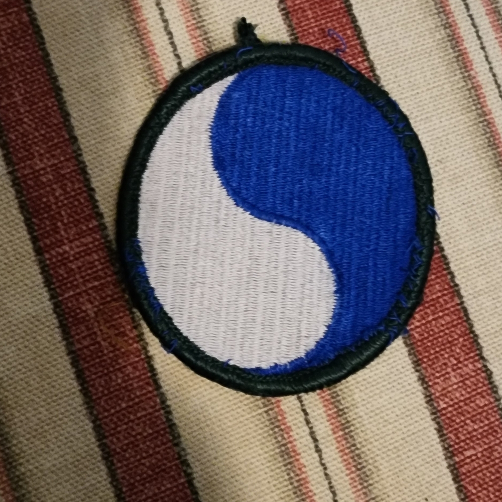 Blue and White Yin Yang Embroidered Patch